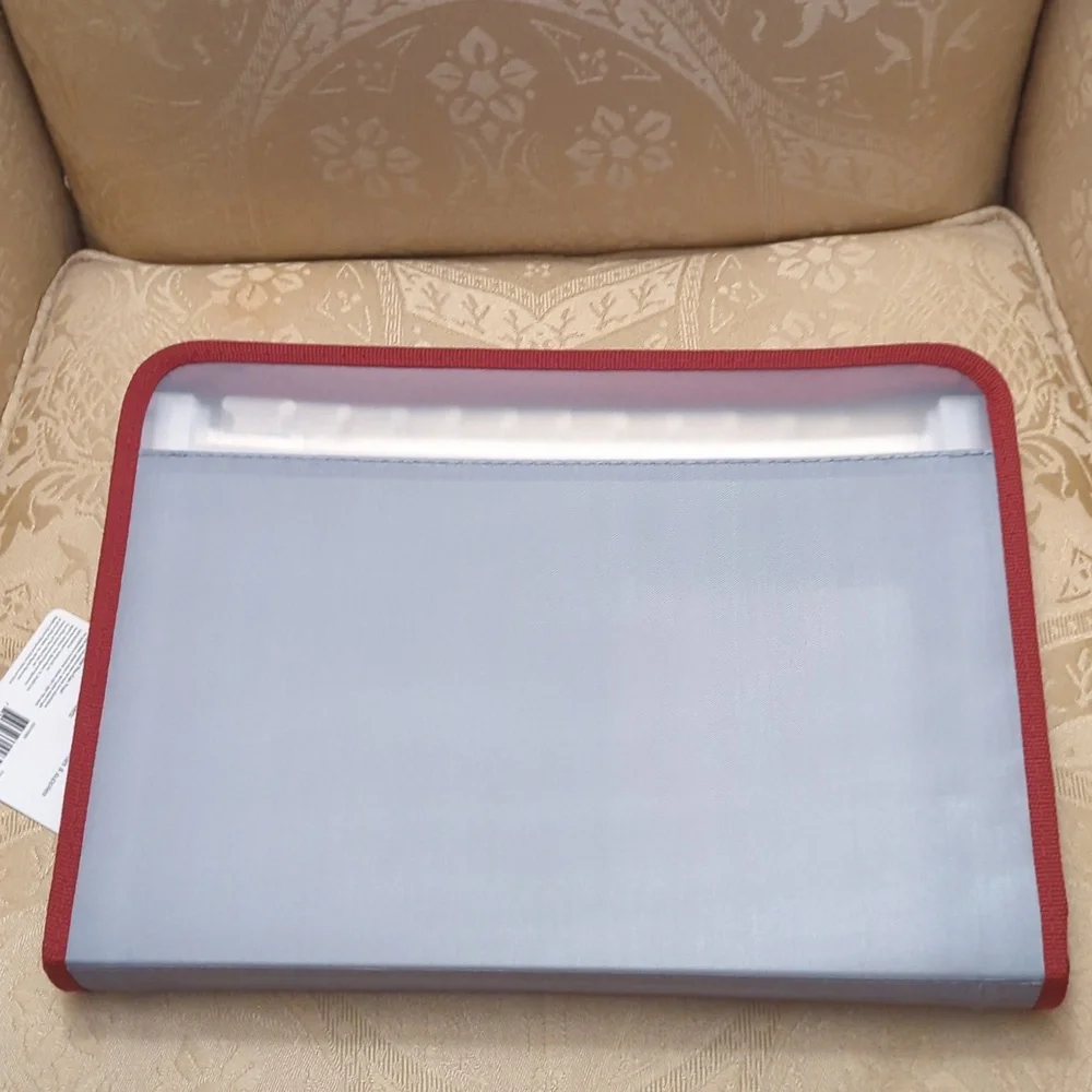 New Poly 13 pocket expanding file with zipper closure and outer zipper pocket